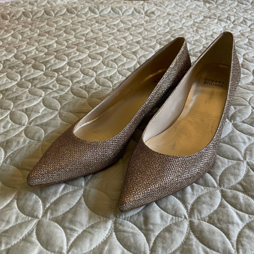 Stuart Weitzman Noir Made in Spain Leather Sole